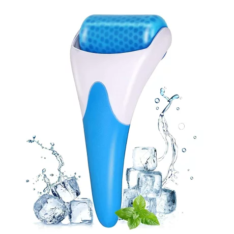 Aparat de masaj facial Ice Roller, bleu